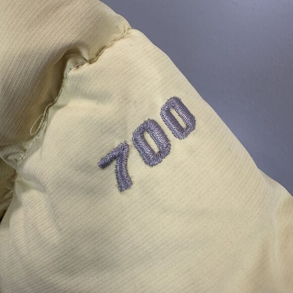 North Face Womens Small Yellow Retro Nuptse Jacket Coat 700 Down Vintage Ladies - Picture 14 of 16